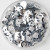 Sequin/Paljetter - 4mm Round Cup - Silver - 10g