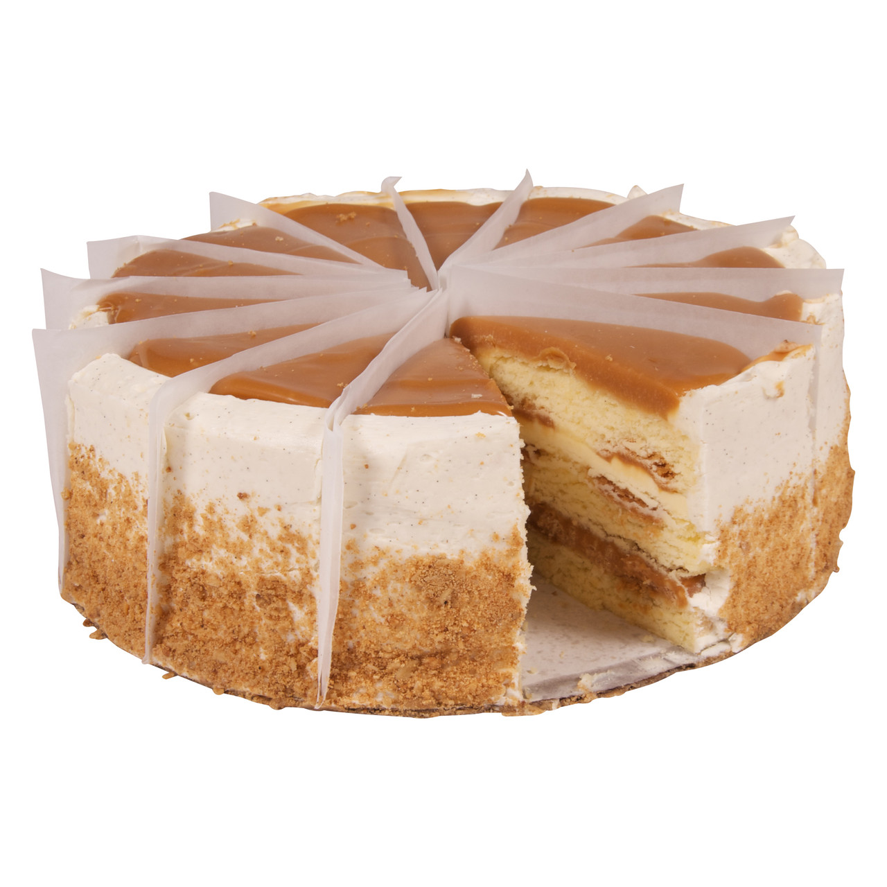 3Layer Salted Caramel Vanilla Crunch Cake (1 Count) Sweet Street