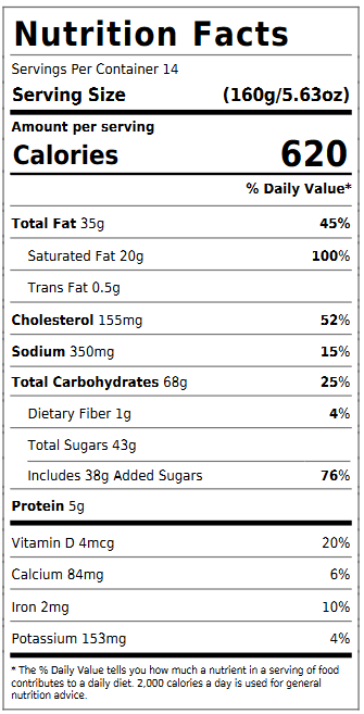 3Layer Salted Caramel Vanilla Crunch Cake (1 Count) Sweet Street