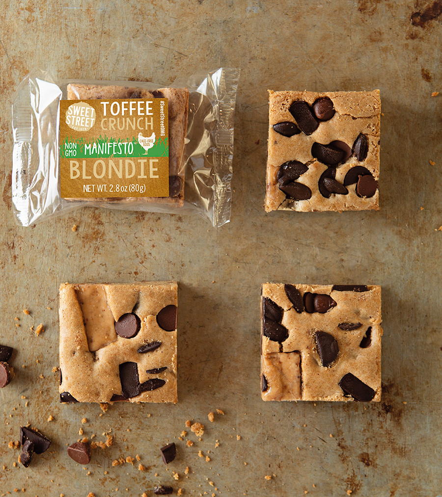 Blondies with Toffee