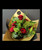 6 Red Roses with greenery