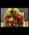 12 Red Roses with greenery