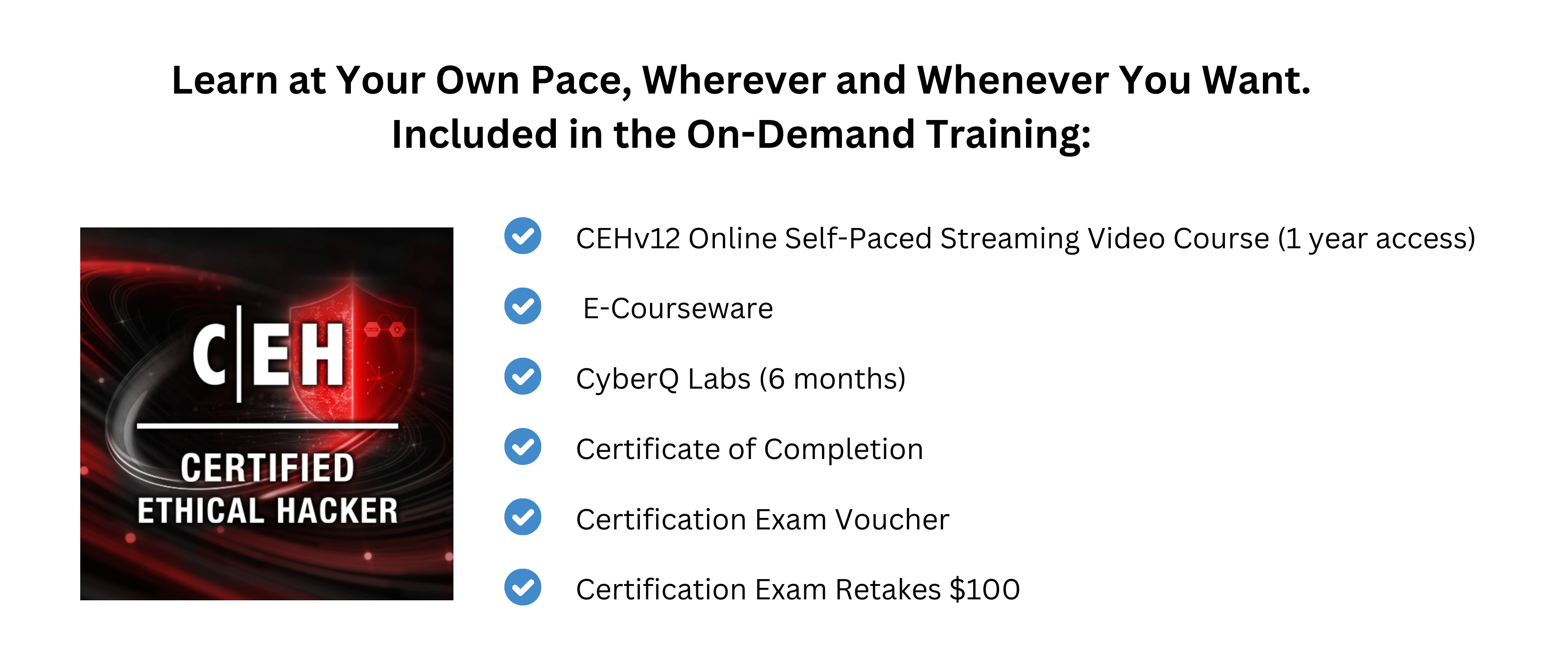 ECCouncil CEH Cetified Ethical Hacker Training and Voucher