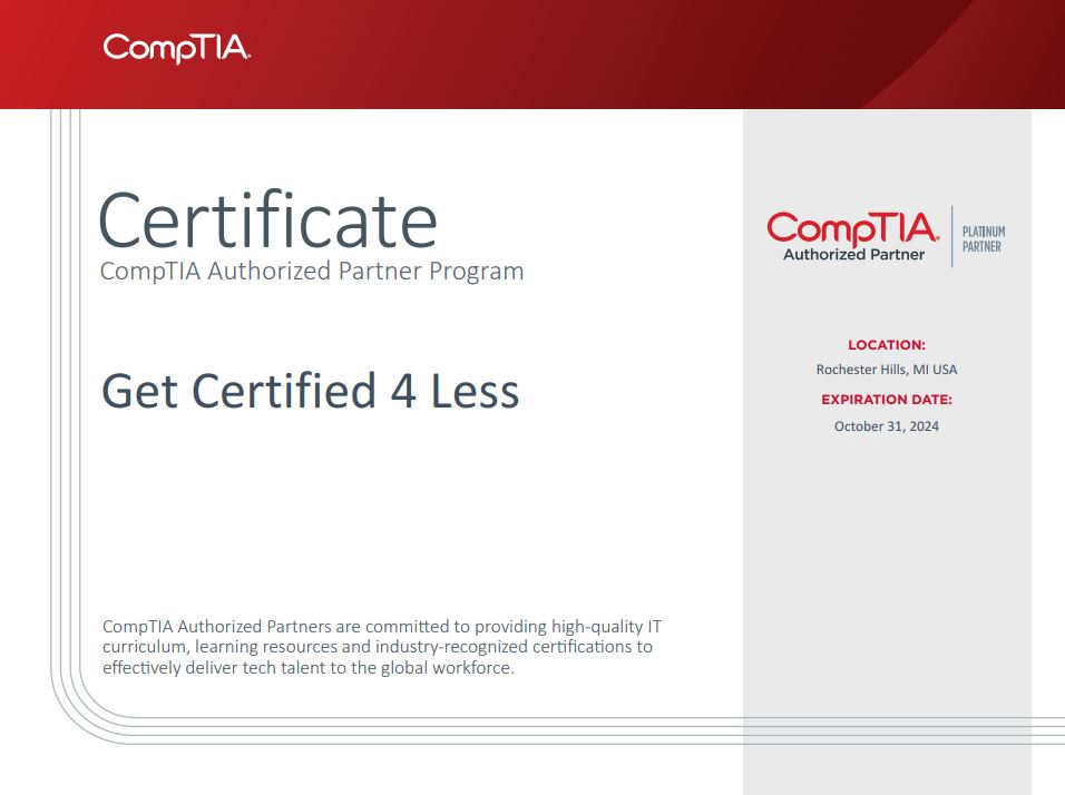 CompTIA Partner Certificate