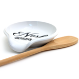 Nosh Spoon rest, hostess gift, Judaica, jewish home