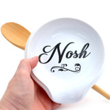 Nosh Spoon rest, hostess gift, Judaica, jewish home