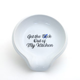 Get The F Out of My Kitchen Spoon Rest, mature language, funny gift for cook