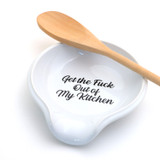 Get The F Out of My Kitchen Spoon Rest, mature language, funny gift for cook