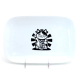Lucky Cat Sushi dish, with chopsticks, set, gift for cat lover Lucky Cat Sushi dish, with chopsticks, set, gift for cat lover