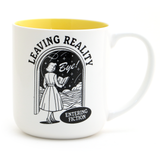 Leaving Reality Entering Fiction Mug, reading, book lover mug