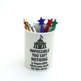 Impossible? Not if you work for the Circus pen and pencil cup, funny gift for co worker