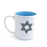 Wake Kvetch Nosh Funny Jewish mug, Judaica by Lorrie Veasey
