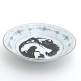 Alice in Wonderland Cheshire Cat  finger bowl spoon rest, upcycled vintage dish