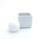 Goat Mini planter or candle holder, colored vintage decal