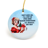 Magical and Shit Ornament, Funny Christmas Ornament