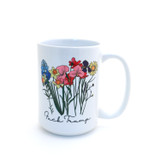 Anti Trump floral 15 oz. mug, Mature Language, Political gift 86 47