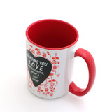 Sending Love mug, funny Valentines Day mug, mature language 15 oz. mug