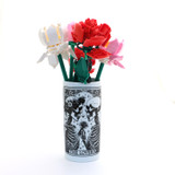 The Lovers Tarot vase, Oval bud vase, 6 inches small flower vase