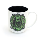 Get Money mug, wake up kick ass, funny gift for co worker
