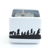 Hobbit Lord of the Rings Candle Holder with pine scented candle