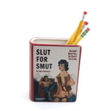 Slut for Smut Book pencil holder, vase, gift for reader, spicy romance lover