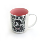 Weird Girls Club mug, reading books, Funny gift for reader