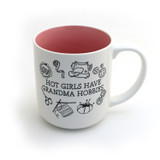 Hot Girls have Grandma Hobbies mug, sewing, crochet, knitting coffee cup