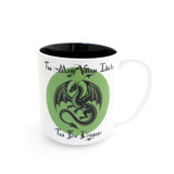 Too Few Dragons, Remain Whimsical mug, large ceramic funny