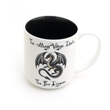 Too Few Dragons, Remain Whimsical mug, large ceramic funny