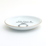 He Put A Ring On It Ring Dish with 22k Gold Accents, Bridal shower or engagement gift