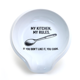My Kitchen My Rules Spoon rest, funny gift Mom, cooking