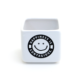 Happiness is Contagious Mini planter or candle holder, Inspiration Gift, Pluribus Fan
