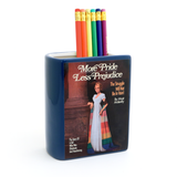 More Pride Less Prejudice Book pencil holder, vase, gift for reader, Pride