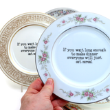 Cereal For Dinner vintage upcycled 7.5" Plate Program