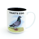 Pigeon mug, gift for bird lover city urban dweller