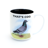 Pigeon mug, gift for bird lover city urban dweller