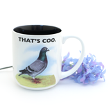 Pigeon mug, gift for bird lover city urban dweller