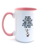 Delightful Mermaid mug, funny coastal nautical gift, 15 oz mug
