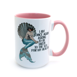 Resting Mermaid mug, Take Me To The Sea, funny coastal nautical gift, 15 oz mug