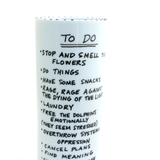 To Do List Whimsical Vase , tall porcelain funny vase