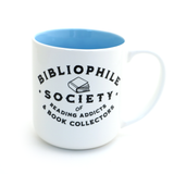 Bibliophile Mug, Society of Reading Addicts - BLUE INTERIOR
