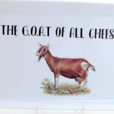 Cheese platter, The GOAT, hostess gift, funny party serving piece