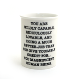 Magnificent Human pencil cup, vase, desk accessory, office gift