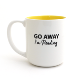 Books mug, gift for introverted reader, Too Peopley outside