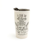 I Can Do All Things Through Christ Travel Mug, Philippians Mug