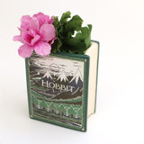 The Hobbit Book Shaped Pencil Holder, decoupaged, Vase