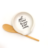 Ceramic Spoon Rest, I F'ing Hate Cooking, Funny Gift, the F Bomb, Mature  Language 