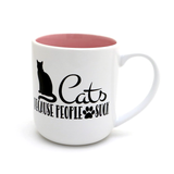 Cats Because People Suck Mug, Funny Cat Mug, Gift for Cat Lover