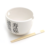 Good Wishes Noodle Bowl, Chinese characters, chopsticks included