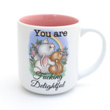 You Are Fucking Delightful, Vintage image, mature language, funny gift for Spring
